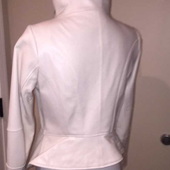 G.I.L.T leather jacket size 6 in cream final price - Picture 4 of 8